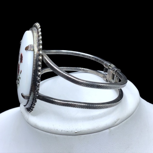 🌺LARGE Vintage Porcelain Bracelet - Picture 5 of 12